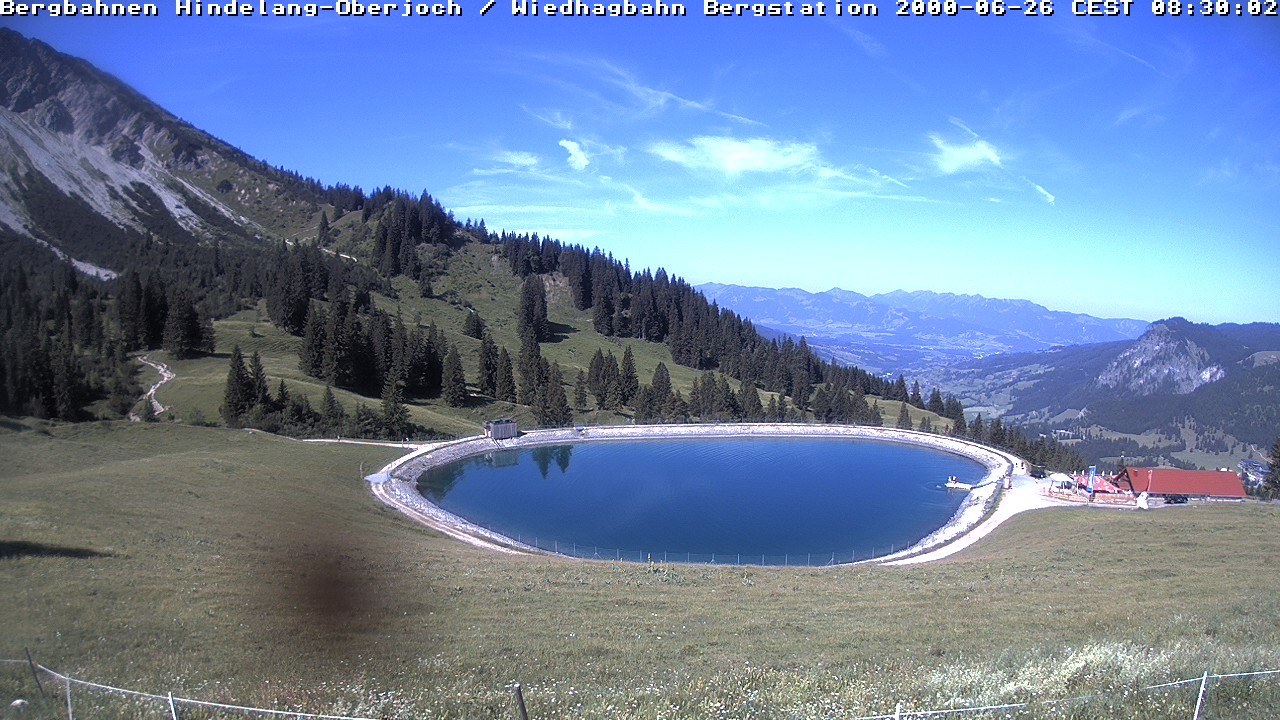 Archiv Foto Webcam Bad Hindelang - Bergstation Wiedhag Alpe