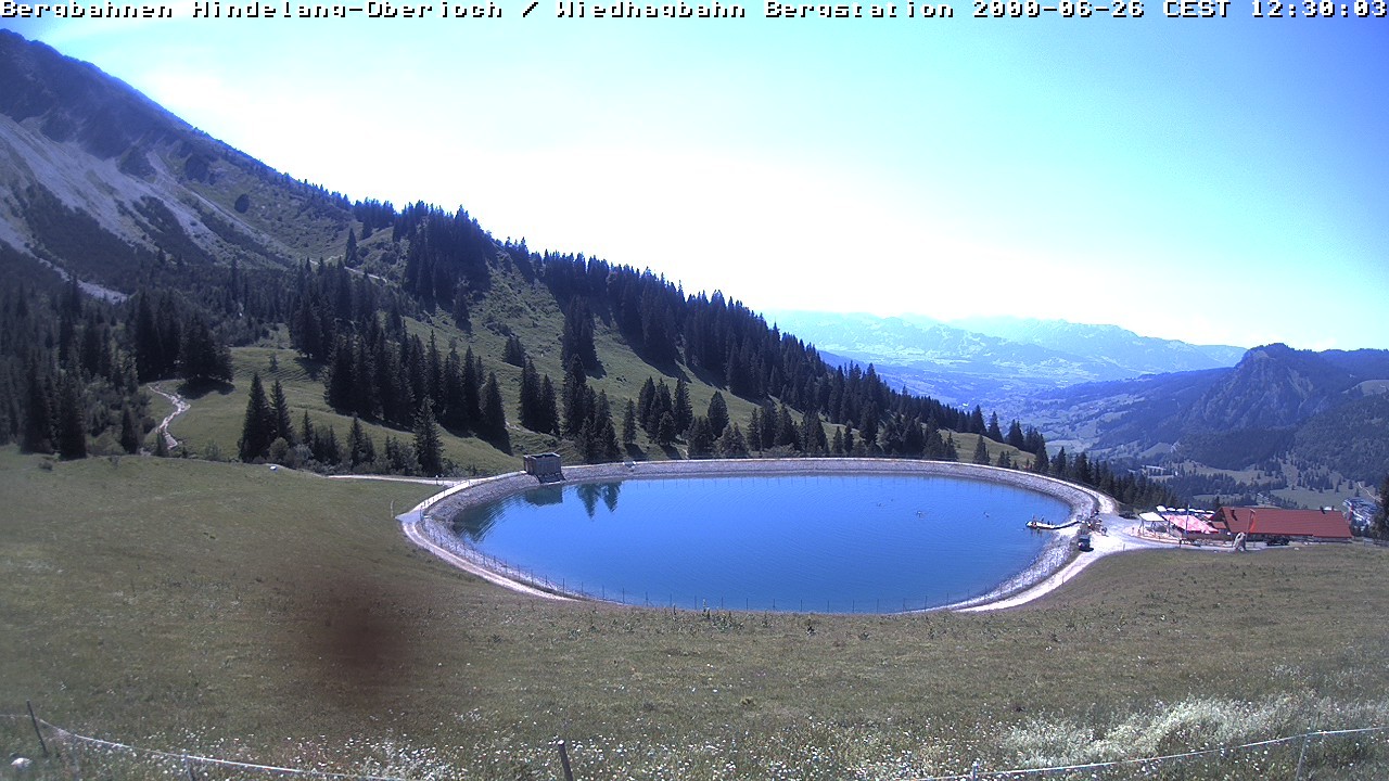 Archiv Foto Webcam Bad Hindelang - Bergstation Wiedhag Alpe