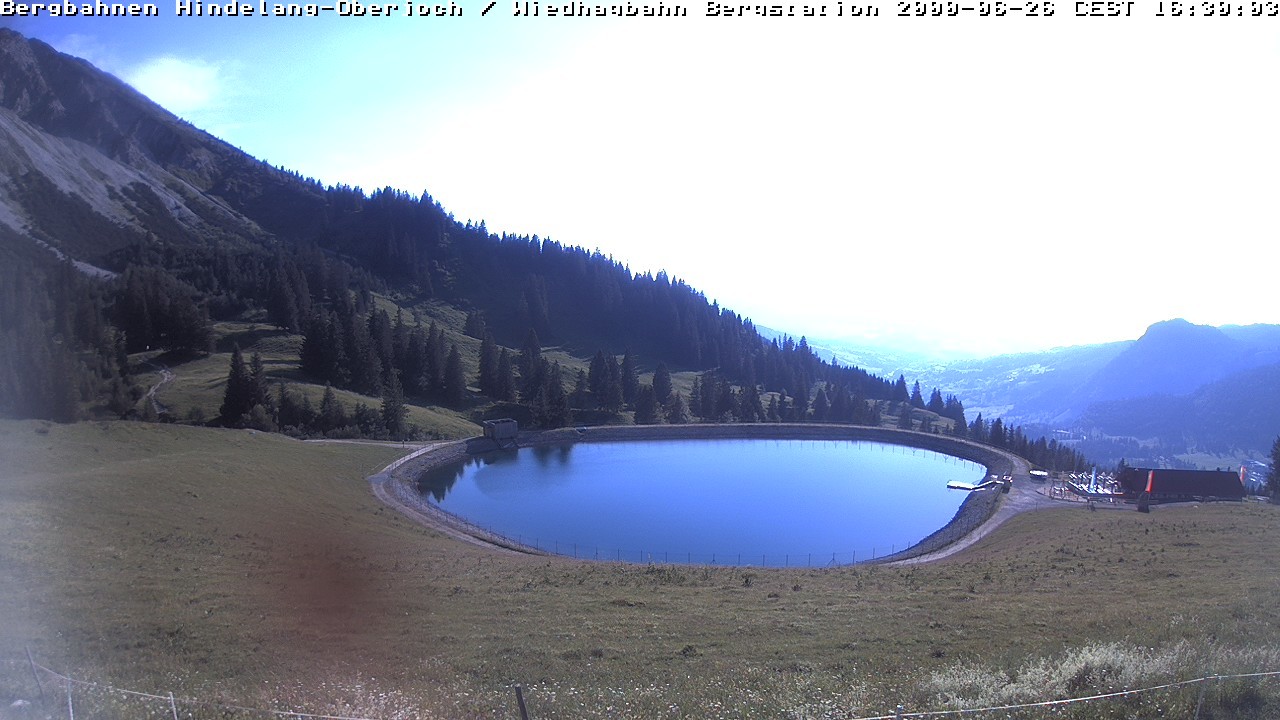 Archiv Foto Webcam Bad Hindelang - Bergstation Wiedhag Alpe
