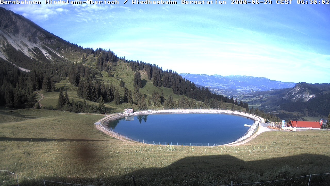 Archiv Foto Webcam Bad Hindelang - Bergstation Wiedhag Alpe