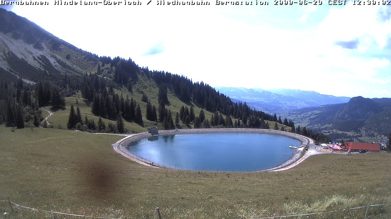 Archiv Foto Webcam Bad Hindelang - Bergstation Wiedhag Alpe