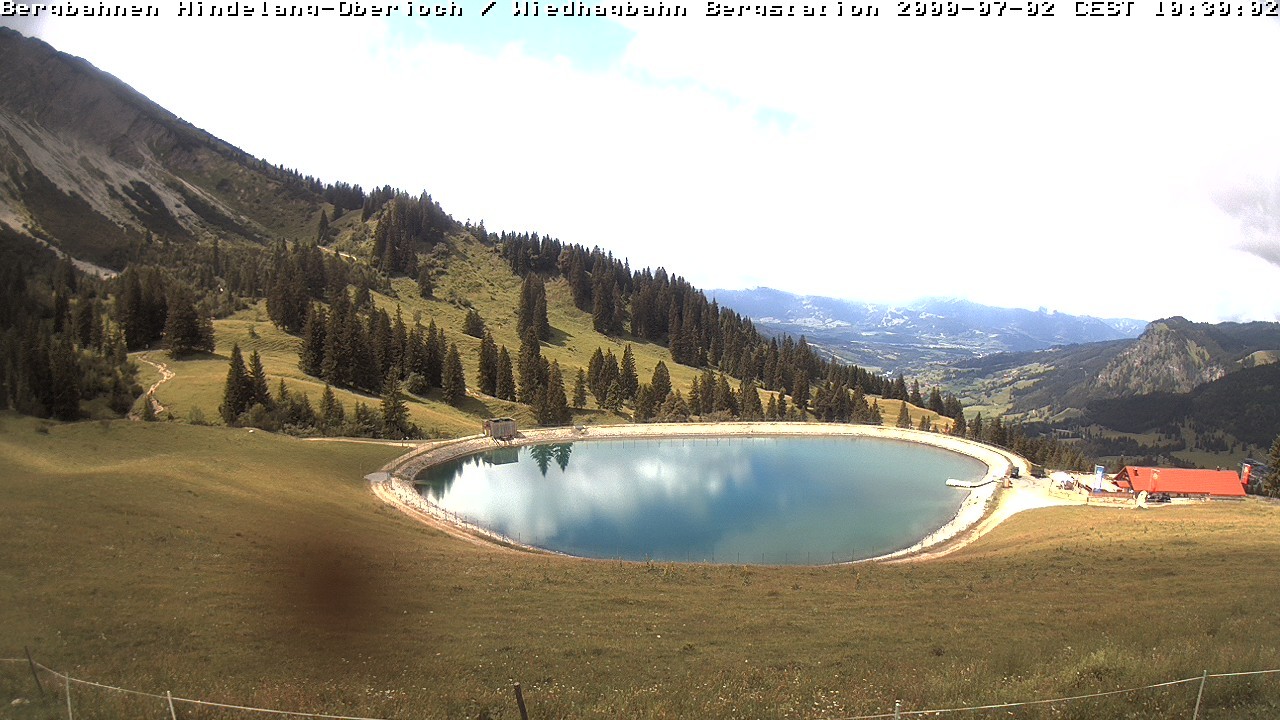Archiv Foto Webcam Bad Hindelang - Bergstation Wiedhag Alpe