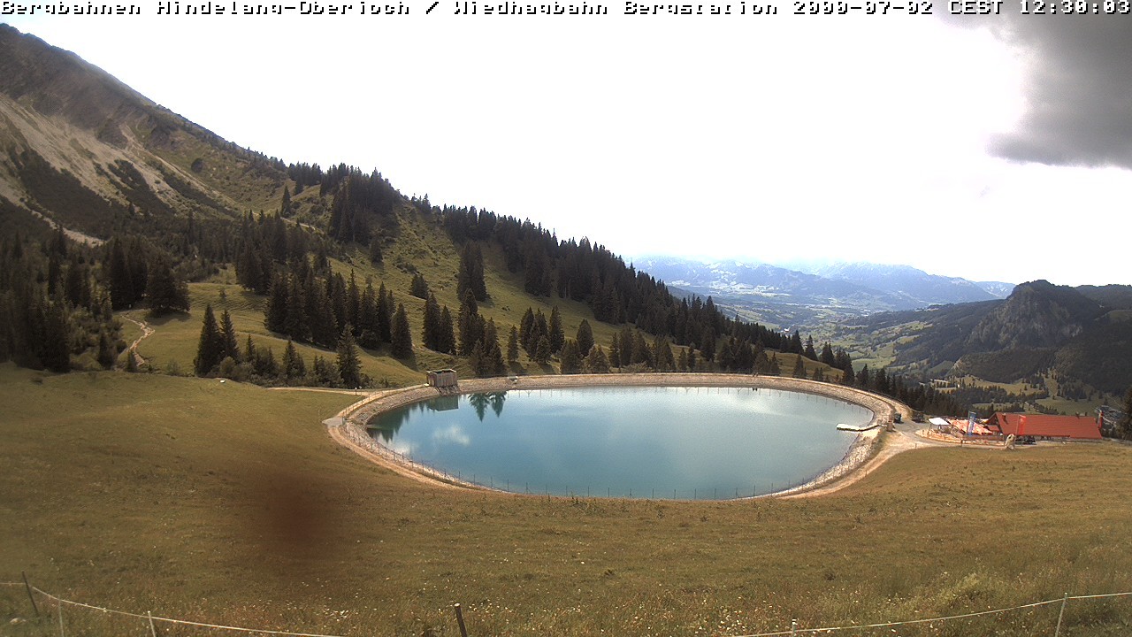 Archiv Foto Webcam Bad Hindelang - Bergstation Wiedhag Alpe