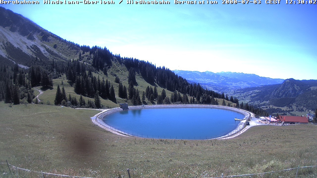 Archiv Foto Webcam Bad Hindelang - Bergstation Wiedhag Alpe