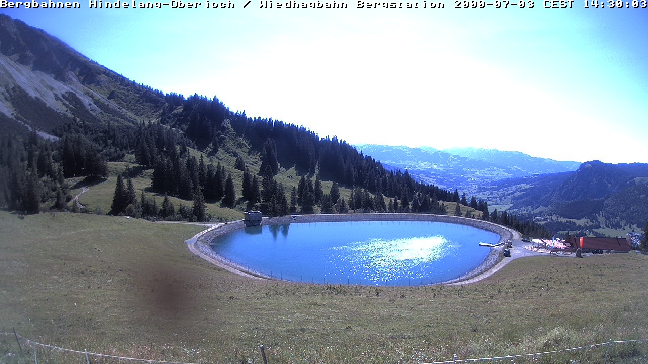 Archiv Foto Webcam Bad Hindelang - Bergstation Wiedhag Alpe