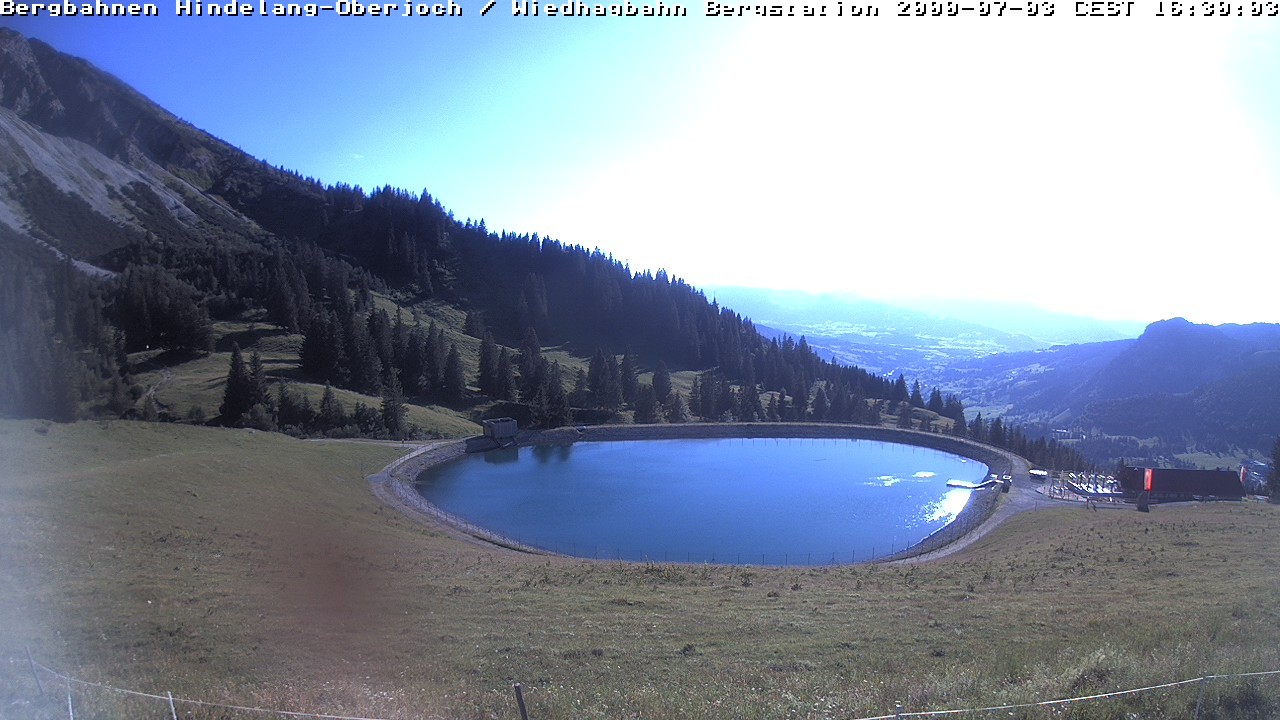 Archiv Foto Webcam Bad Hindelang - Bergstation Wiedhag Alpe