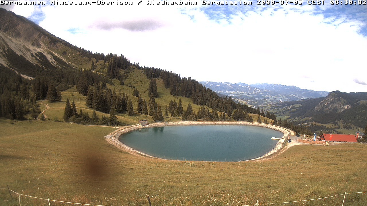 Archiv Foto Webcam Bad Hindelang - Bergstation Wiedhag Alpe