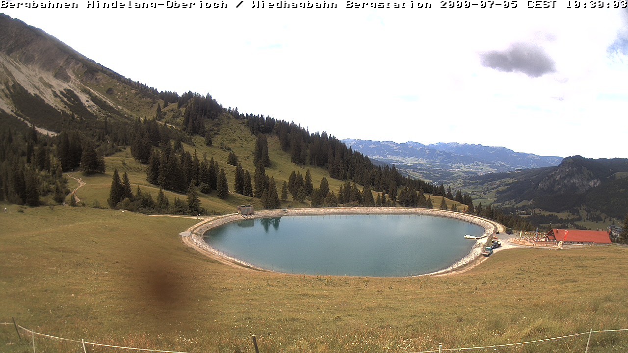 Archiv Foto Webcam Bad Hindelang - Bergstation Wiedhag Alpe