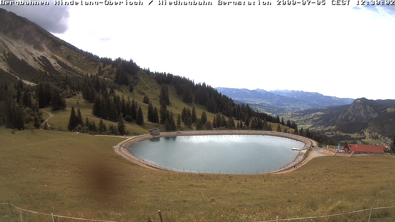 Archiv Foto Webcam Bad Hindelang - Bergstation Wiedhag Alpe