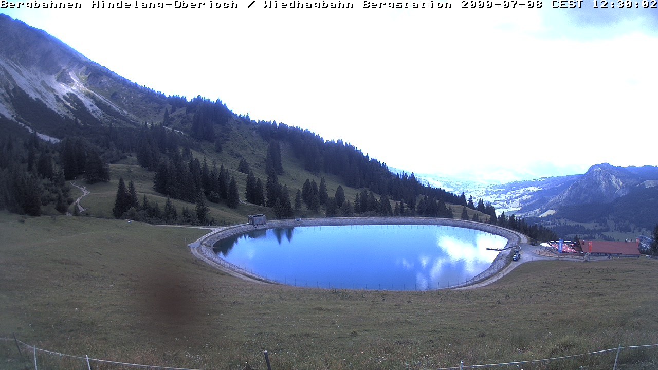 Archiv Foto Webcam Bad Hindelang - Bergstation Wiedhag Alpe