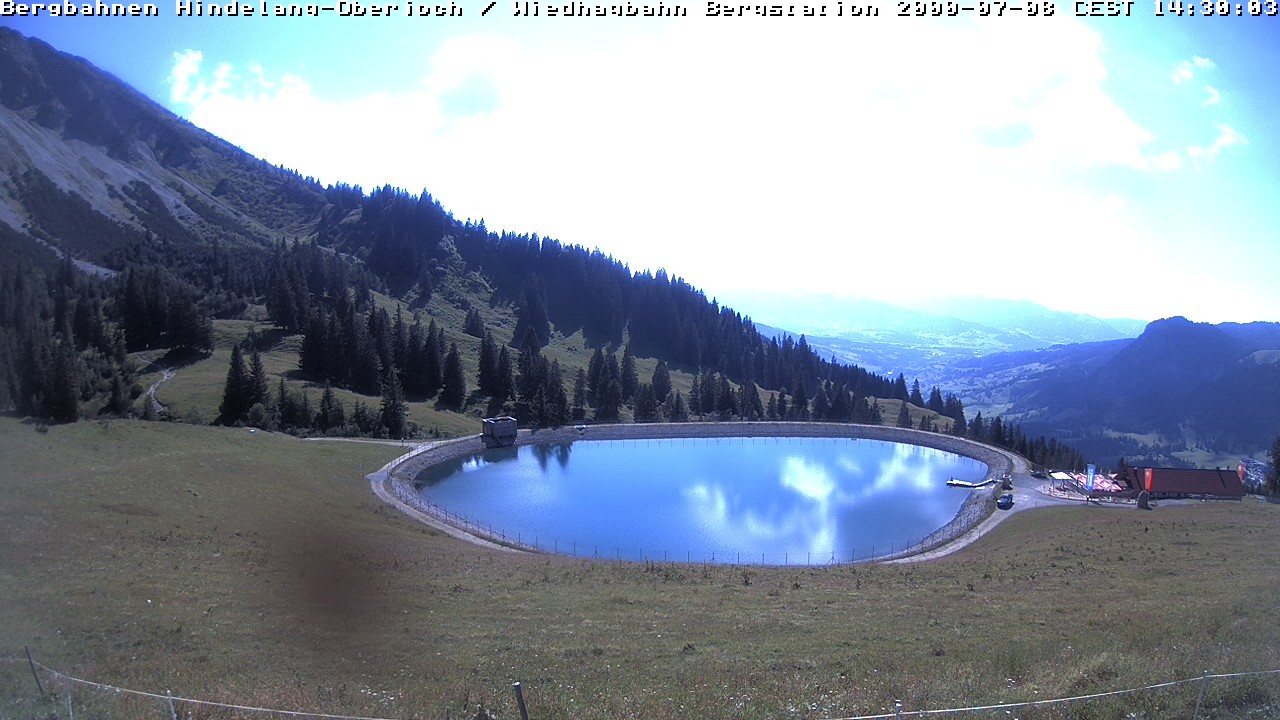 Archiv Foto Webcam Bad Hindelang - Bergstation Wiedhag Alpe