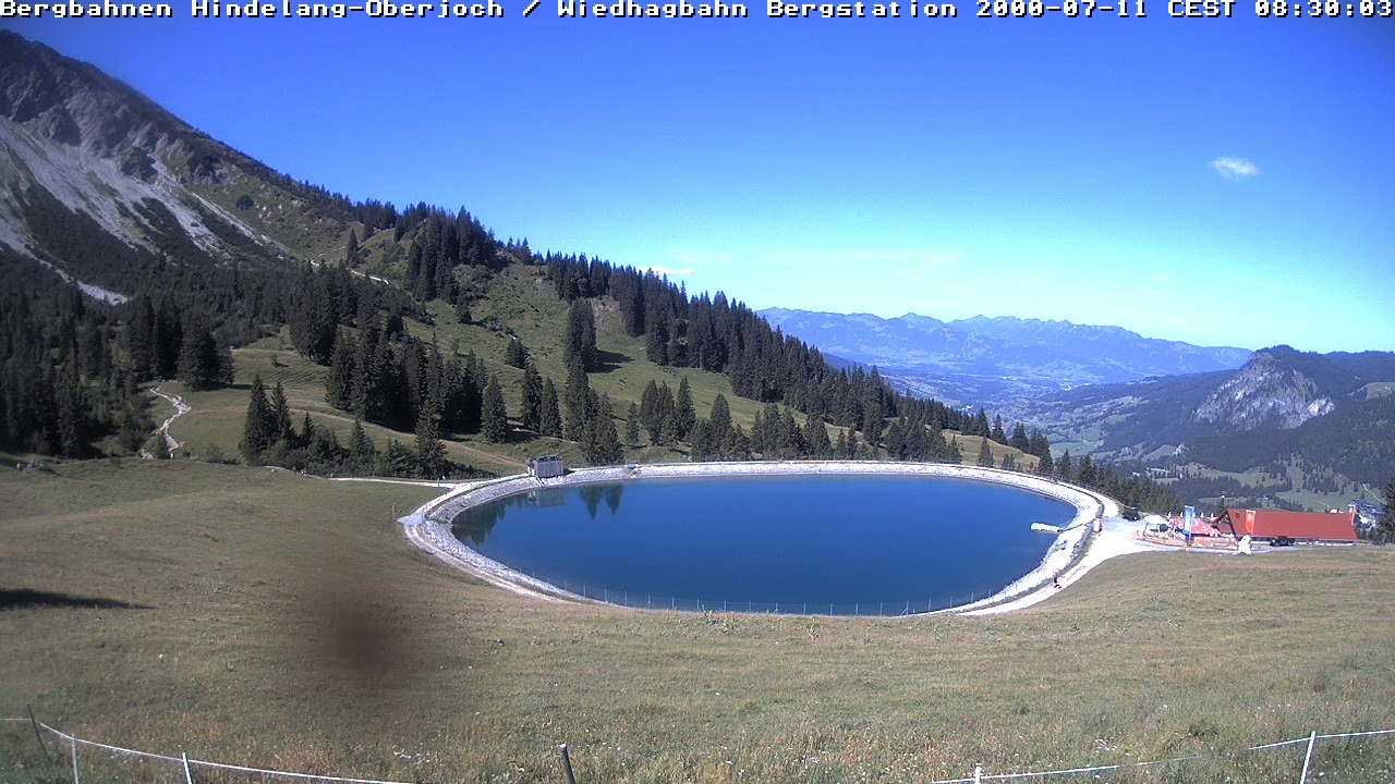 Archiv Foto Webcam Bad Hindelang - Bergstation Wiedhag Alpe