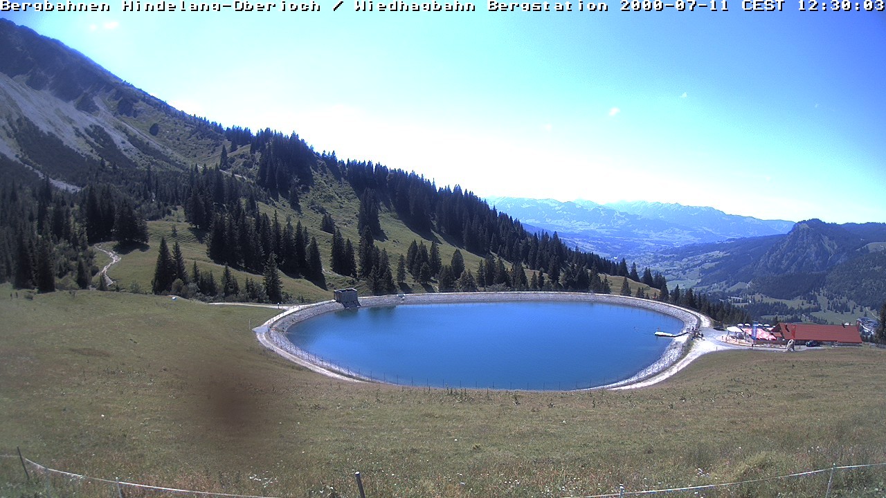 Archiv Foto Webcam Bad Hindelang - Bergstation Wiedhag Alpe