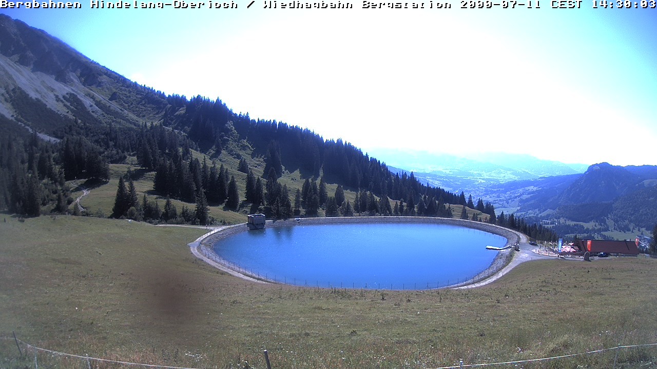 Archiv Foto Webcam Bad Hindelang - Bergstation Wiedhag Alpe