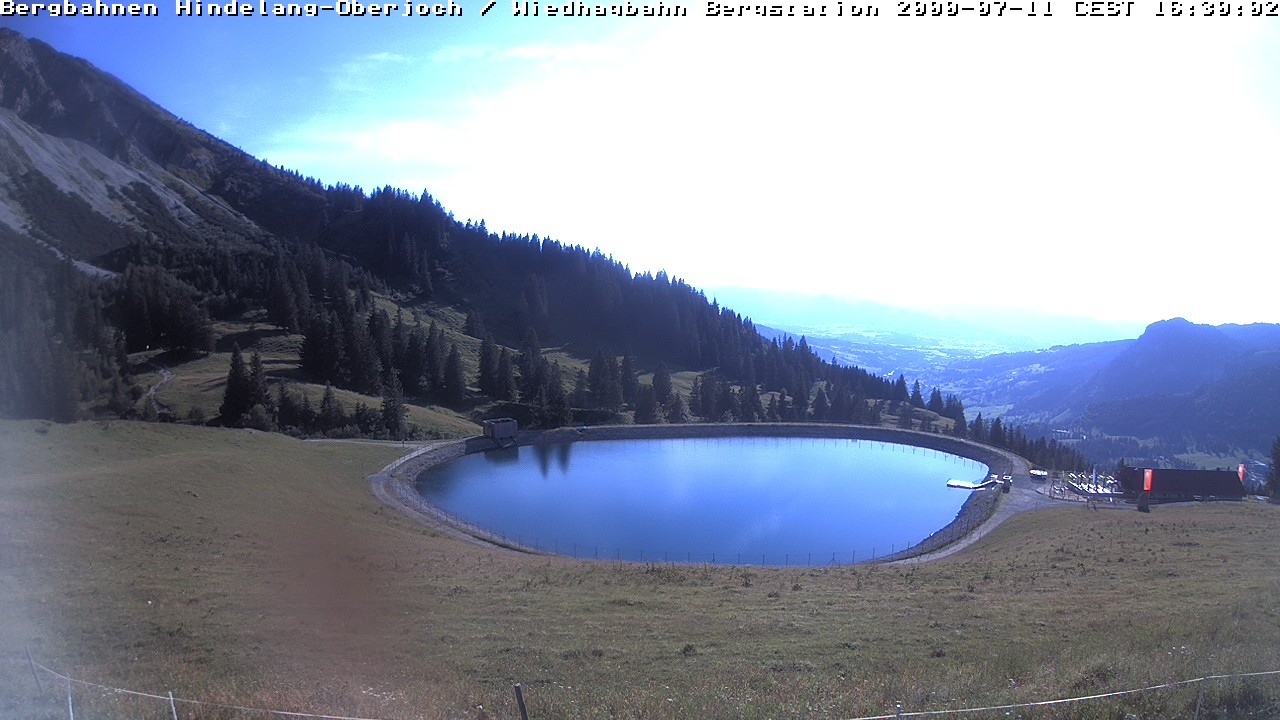Archived image Webcam Bad Hindelang - Wiedhag Alp top station