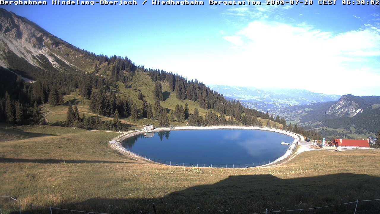 Archiv Foto Webcam Bad Hindelang - Bergstation Wiedhag Alpe