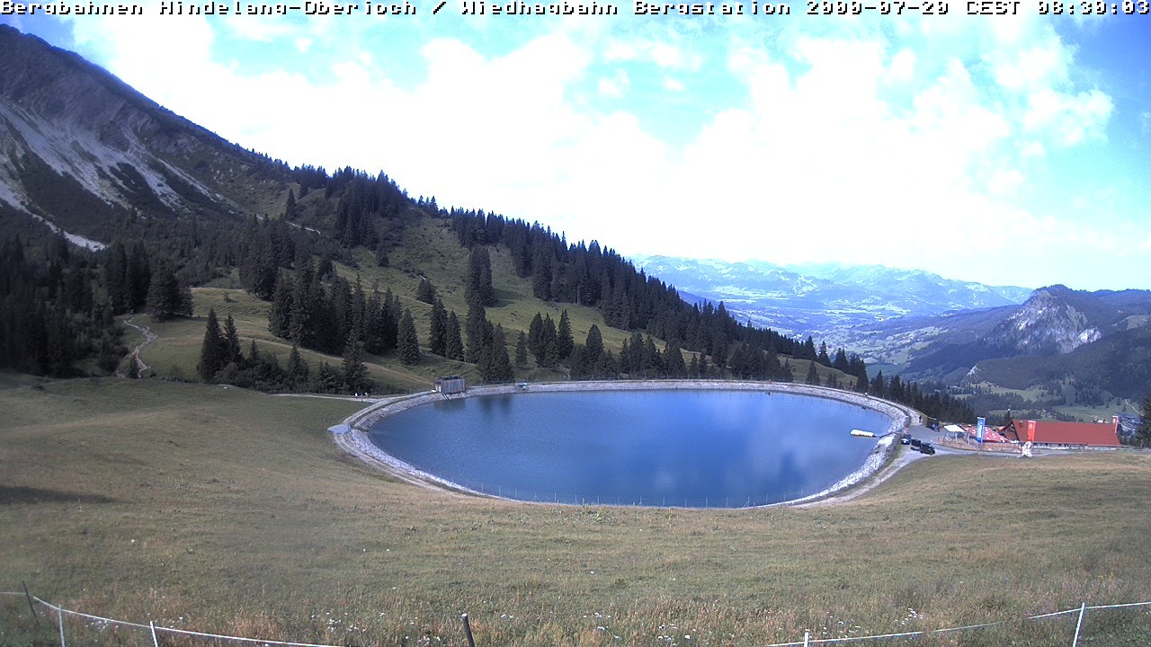 Archiv Foto Webcam Bad Hindelang - Bergstation Wiedhag Alpe