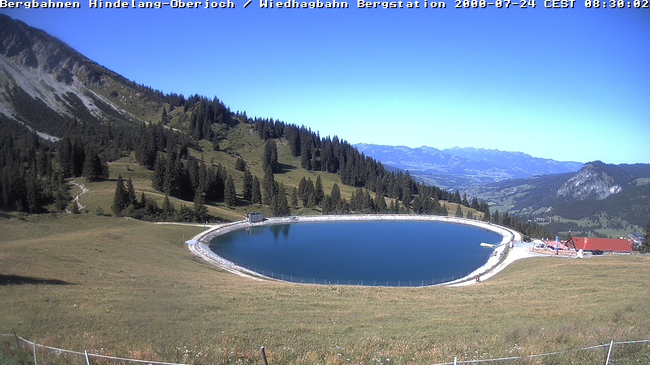 Archiv Foto Webcam Bad Hindelang - Bergstation Wiedhag Alpe