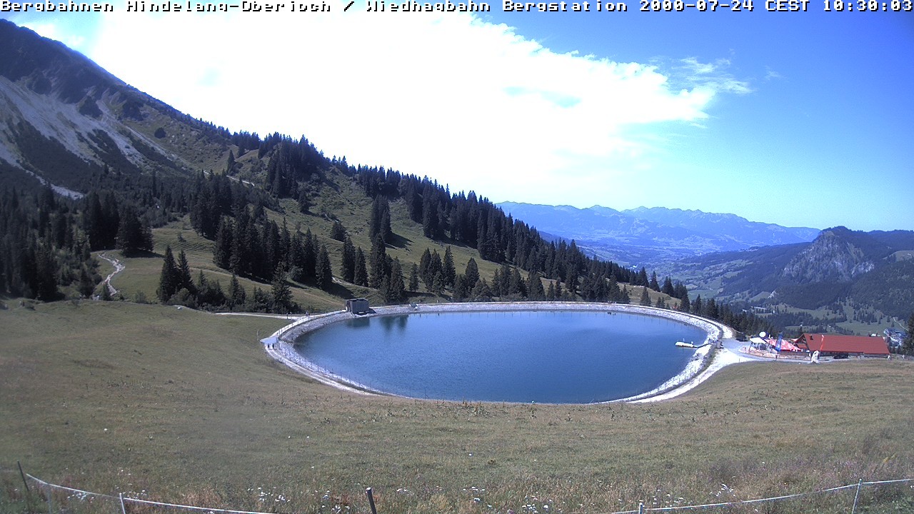 Archiv Foto Webcam Bad Hindelang - Bergstation Wiedhag Alpe