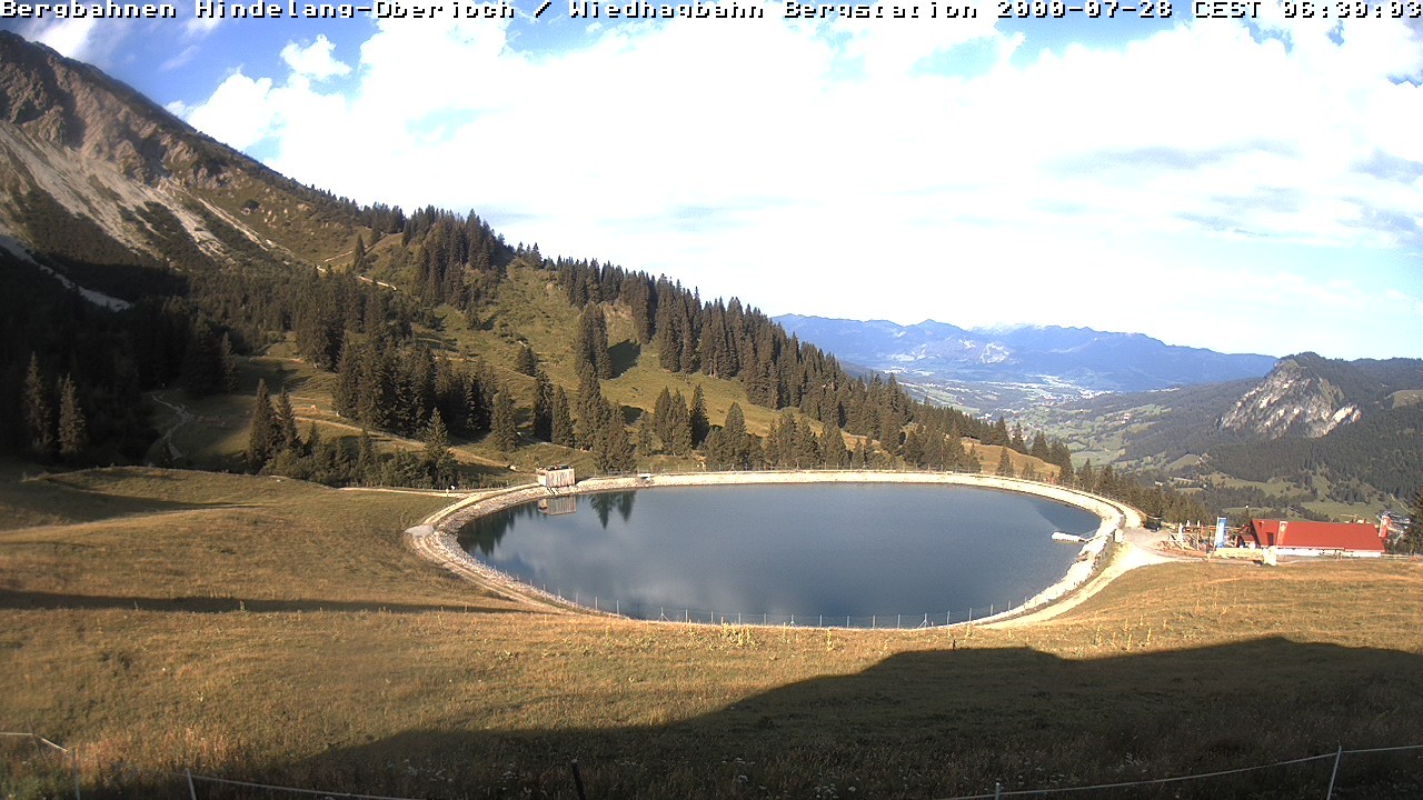 Archiv Foto Webcam Bad Hindelang - Bergstation Wiedhag Alpe