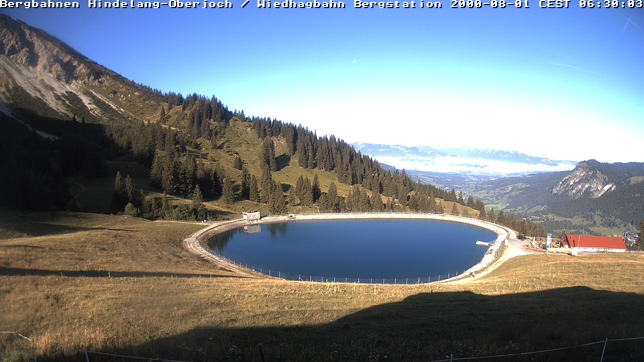 Archived image Webcam Bad Hindelang - Wiedhag Alp top station