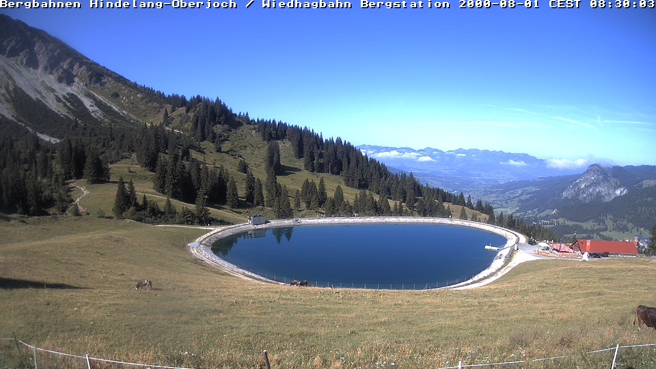 Archiv Foto Webcam Bad Hindelang - Bergstation Wiedhag Alpe