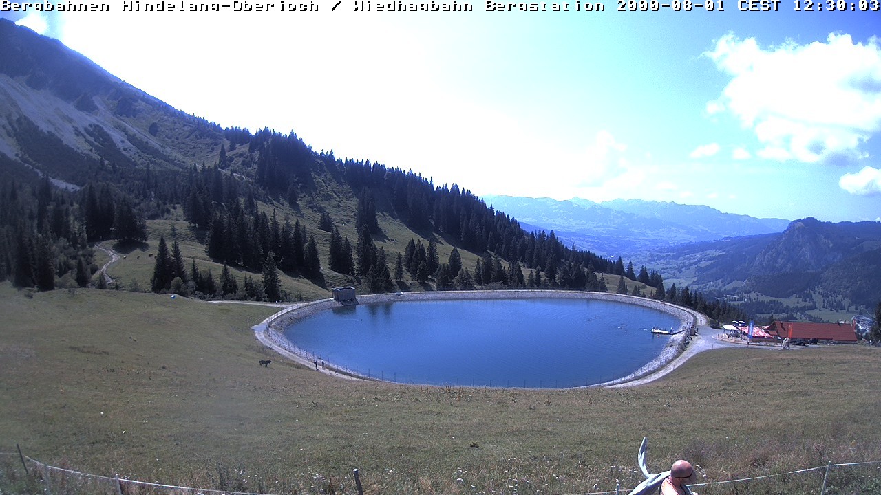 Archiv Foto Webcam Bad Hindelang - Bergstation Wiedhag Alpe