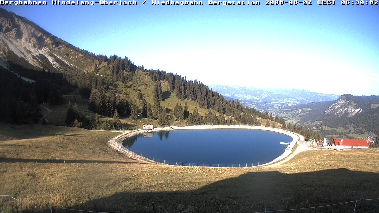 Archiv Foto Webcam Bad Hindelang - Bergstation Wiedhag Alpe