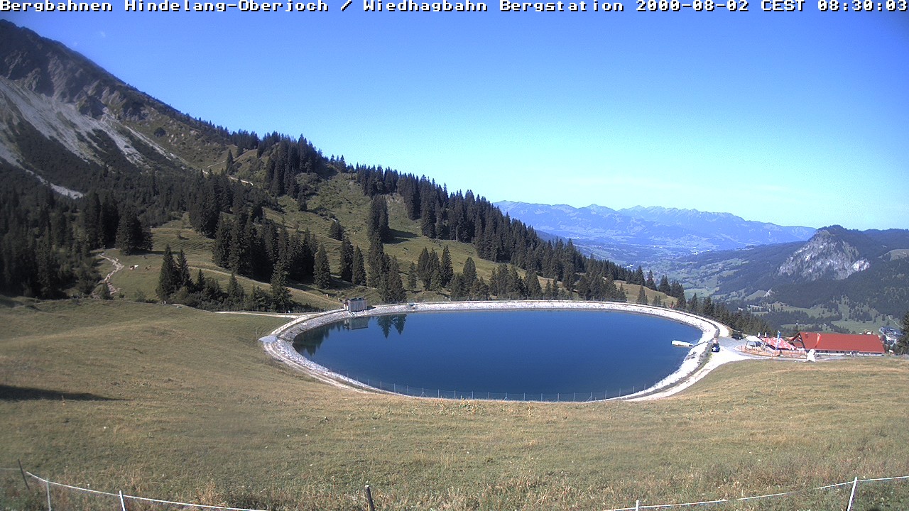 Archiv Foto Webcam Bad Hindelang - Bergstation Wiedhag Alpe