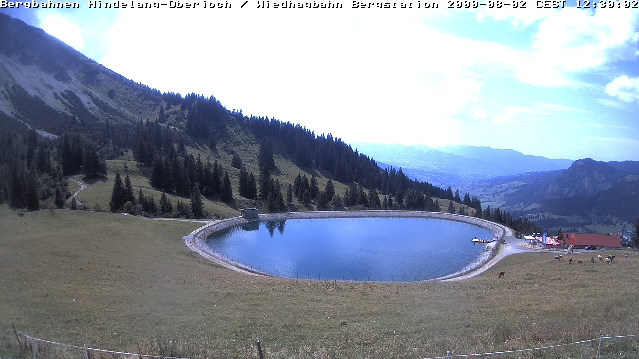 Archiv Foto Webcam Bad Hindelang - Bergstation Wiedhag Alpe