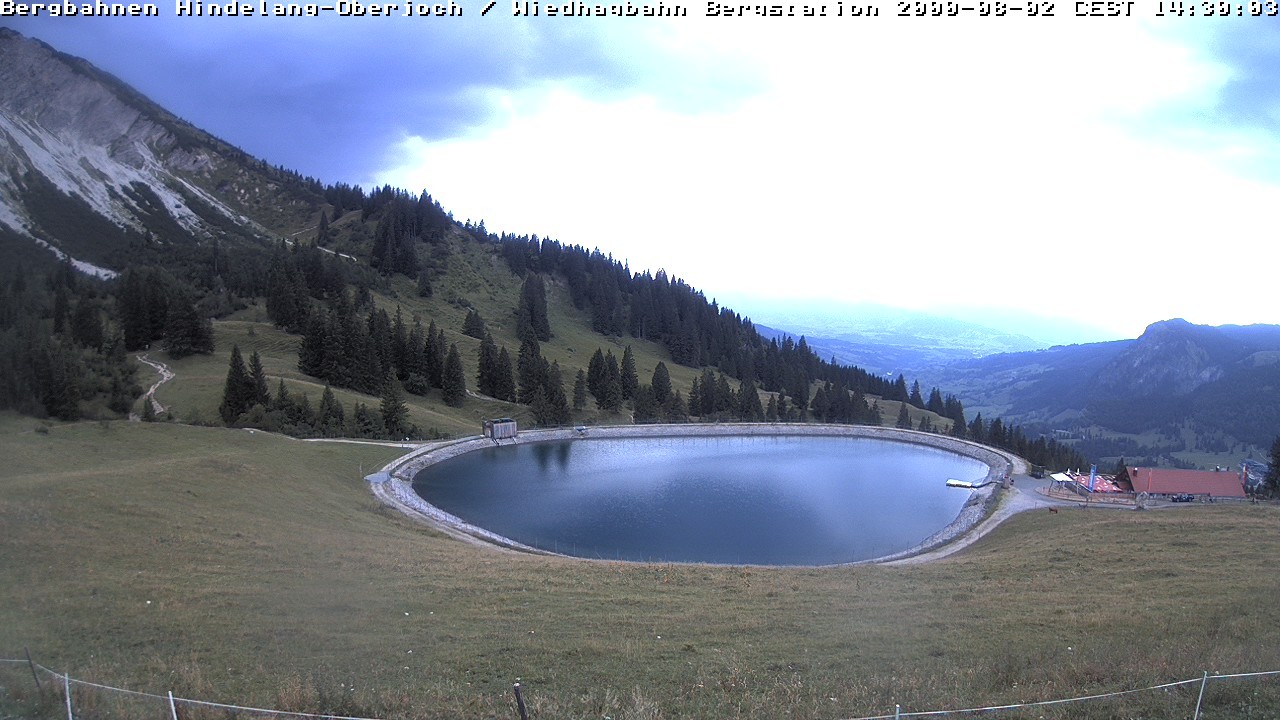 Archiv Foto Webcam Bad Hindelang - Bergstation Wiedhag Alpe