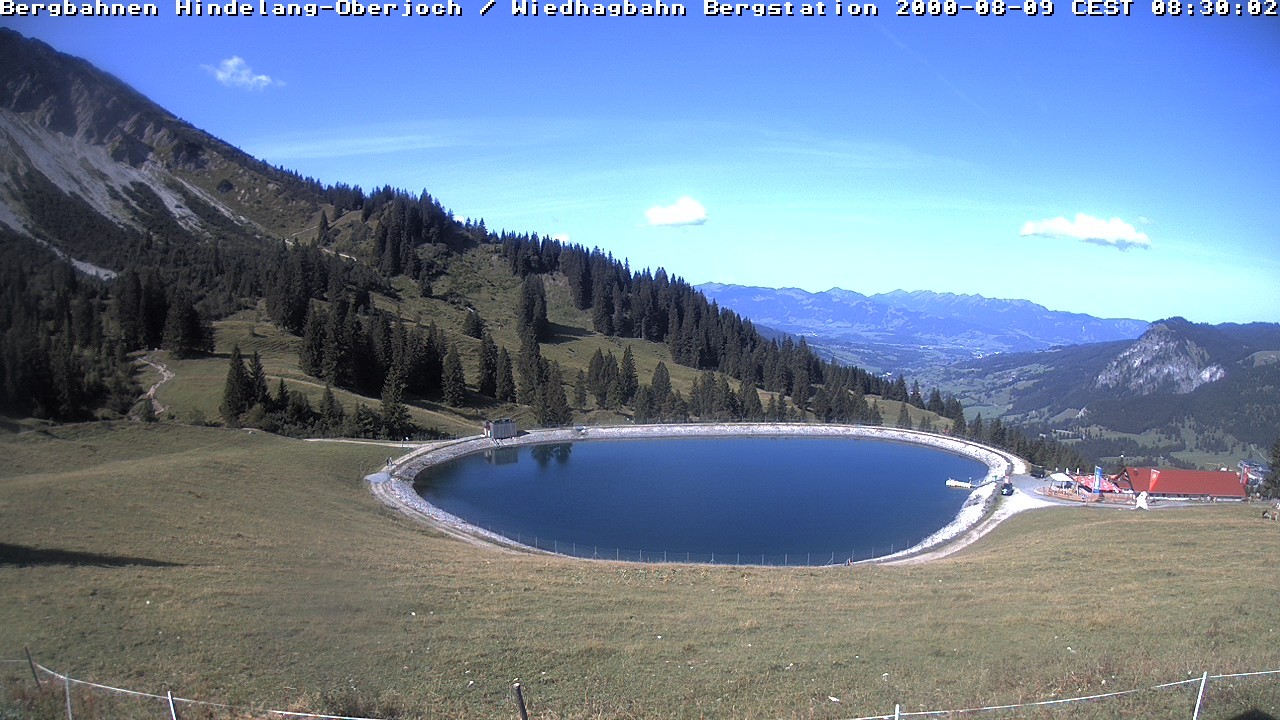 Archiv Foto Webcam Bad Hindelang - Bergstation Wiedhag Alpe