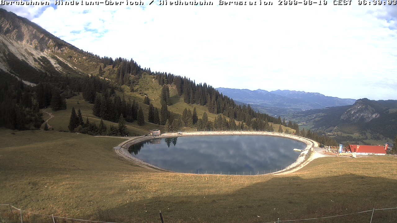 Archiv Foto Webcam Bad Hindelang - Bergstation Wiedhag Alpe