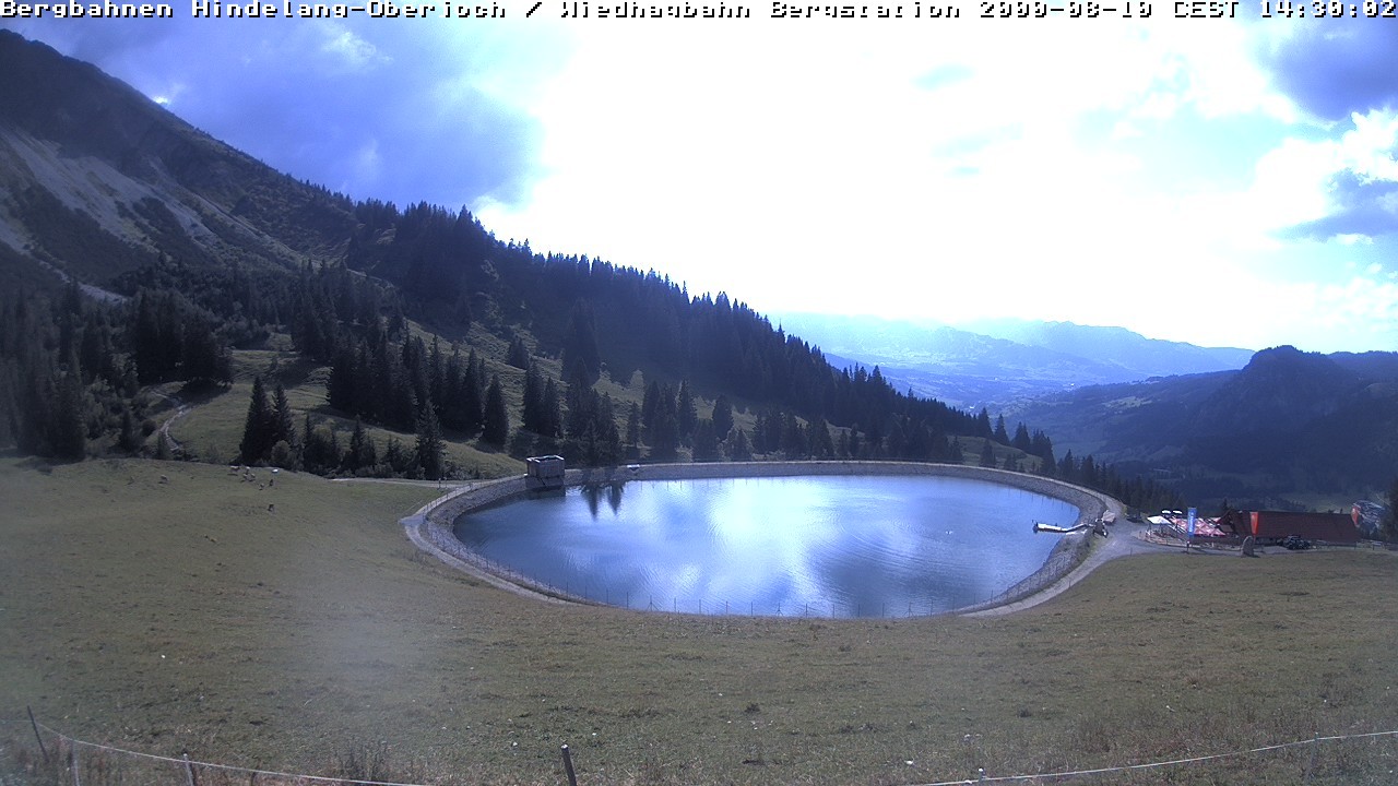 Archiv Foto Webcam Bad Hindelang - Bergstation Wiedhag Alpe