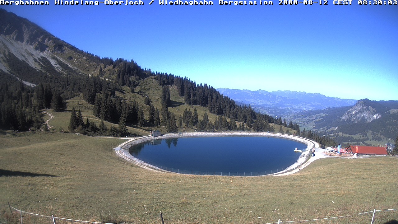 Archiv Foto Webcam Bad Hindelang - Bergstation Wiedhag Alpe