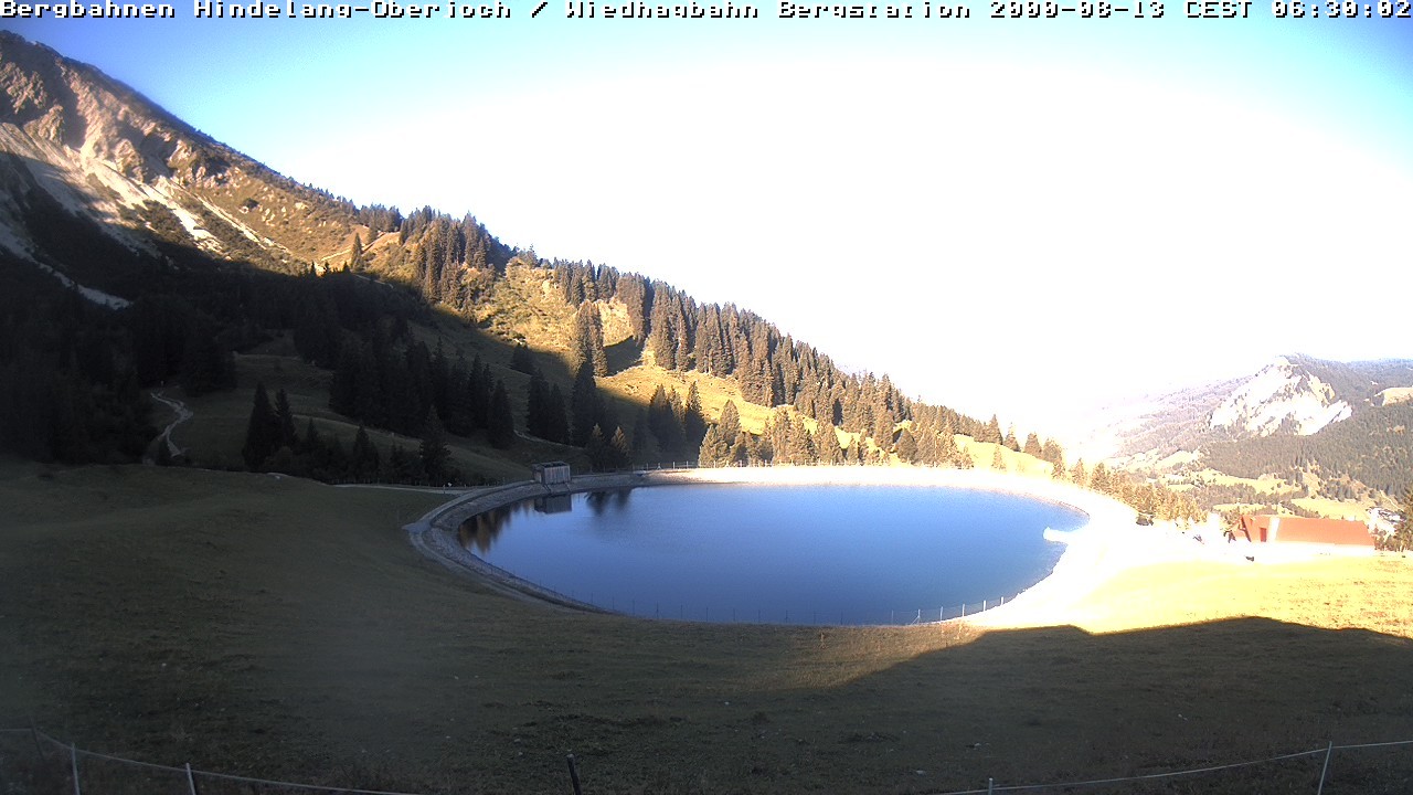 Archiv Foto Webcam Bad Hindelang - Bergstation Wiedhag Alpe