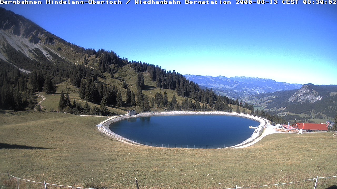 Archiv Foto Webcam Bad Hindelang - Bergstation Wiedhag Alpe