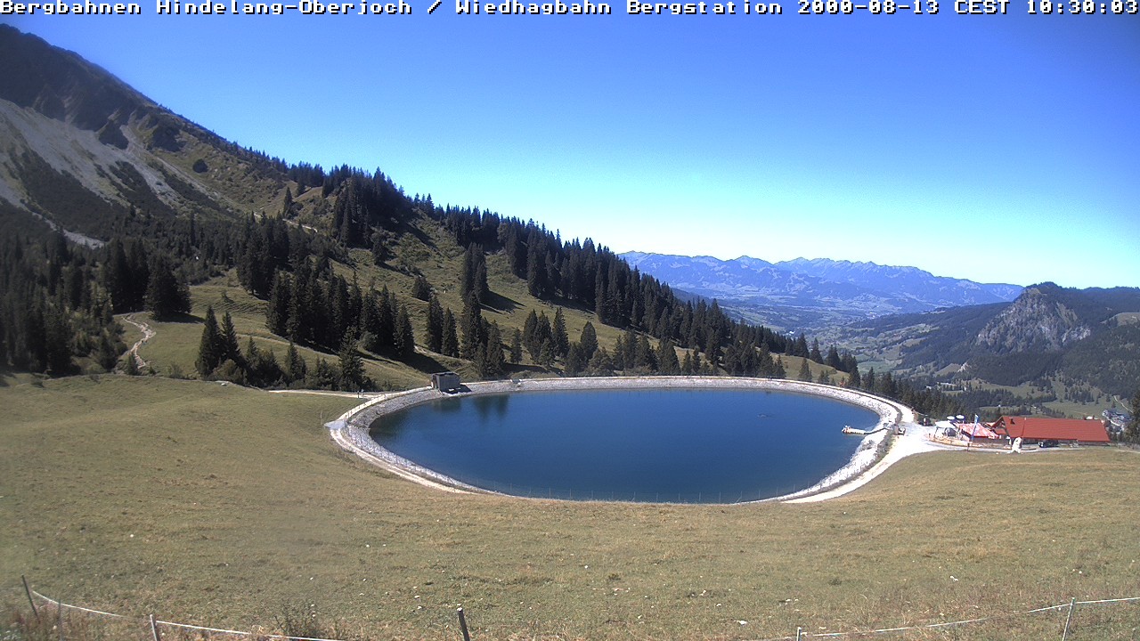 Archiv Foto Webcam Bad Hindelang - Bergstation Wiedhag Alpe