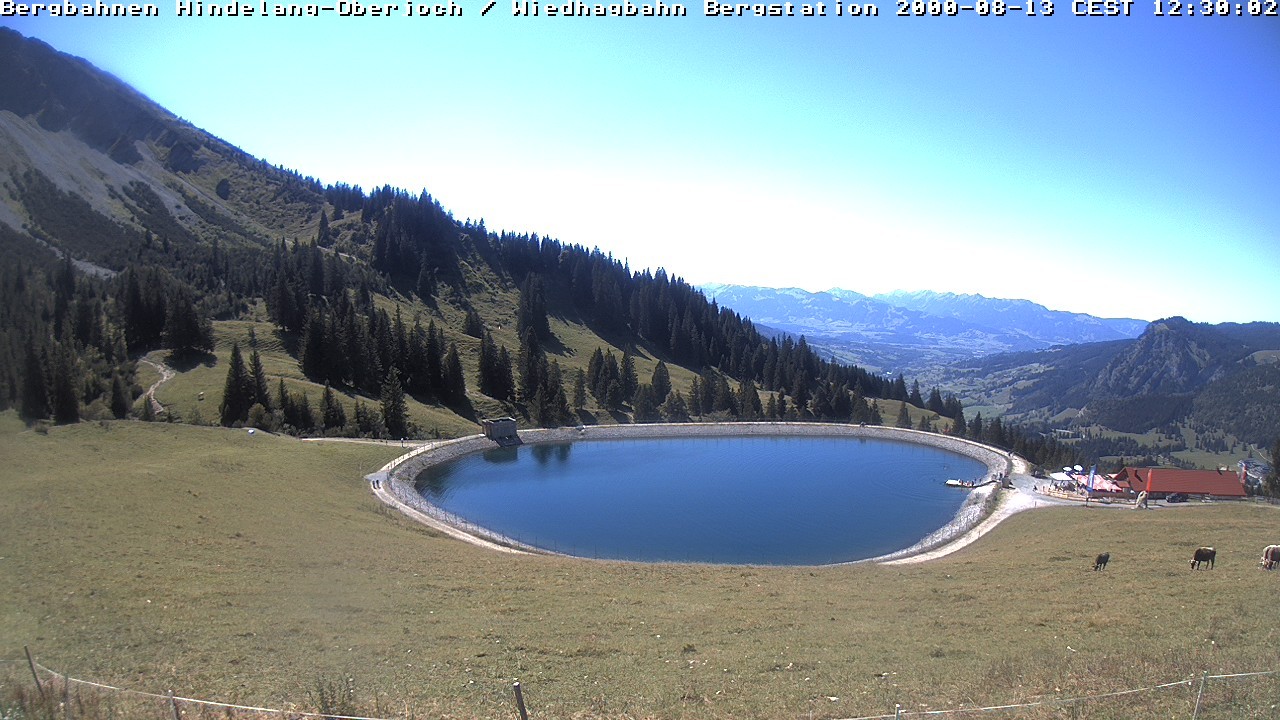 Archiv Foto Webcam Bad Hindelang - Bergstation Wiedhag Alpe