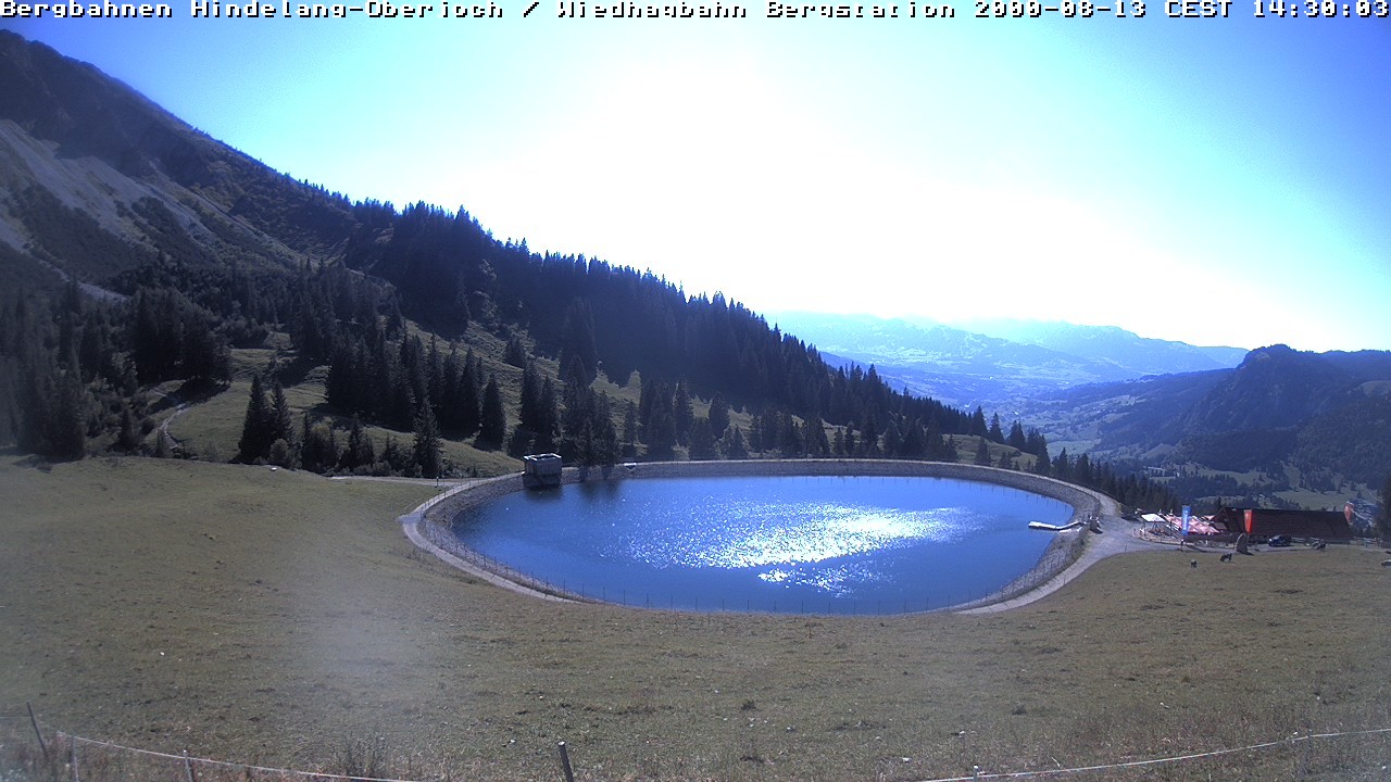 Archiv Foto Webcam Bad Hindelang - Bergstation Wiedhag Alpe