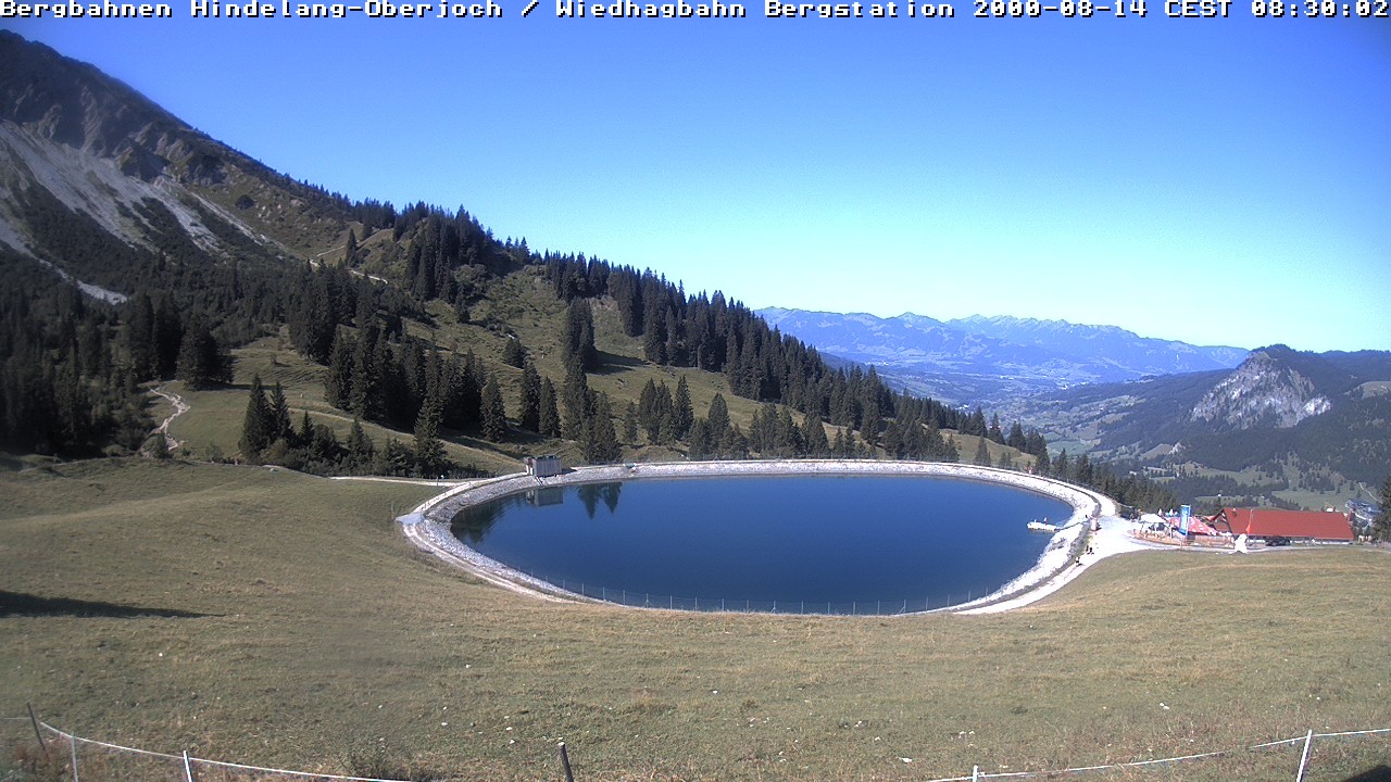 Archiv Foto Webcam Bad Hindelang - Bergstation Wiedhag Alpe