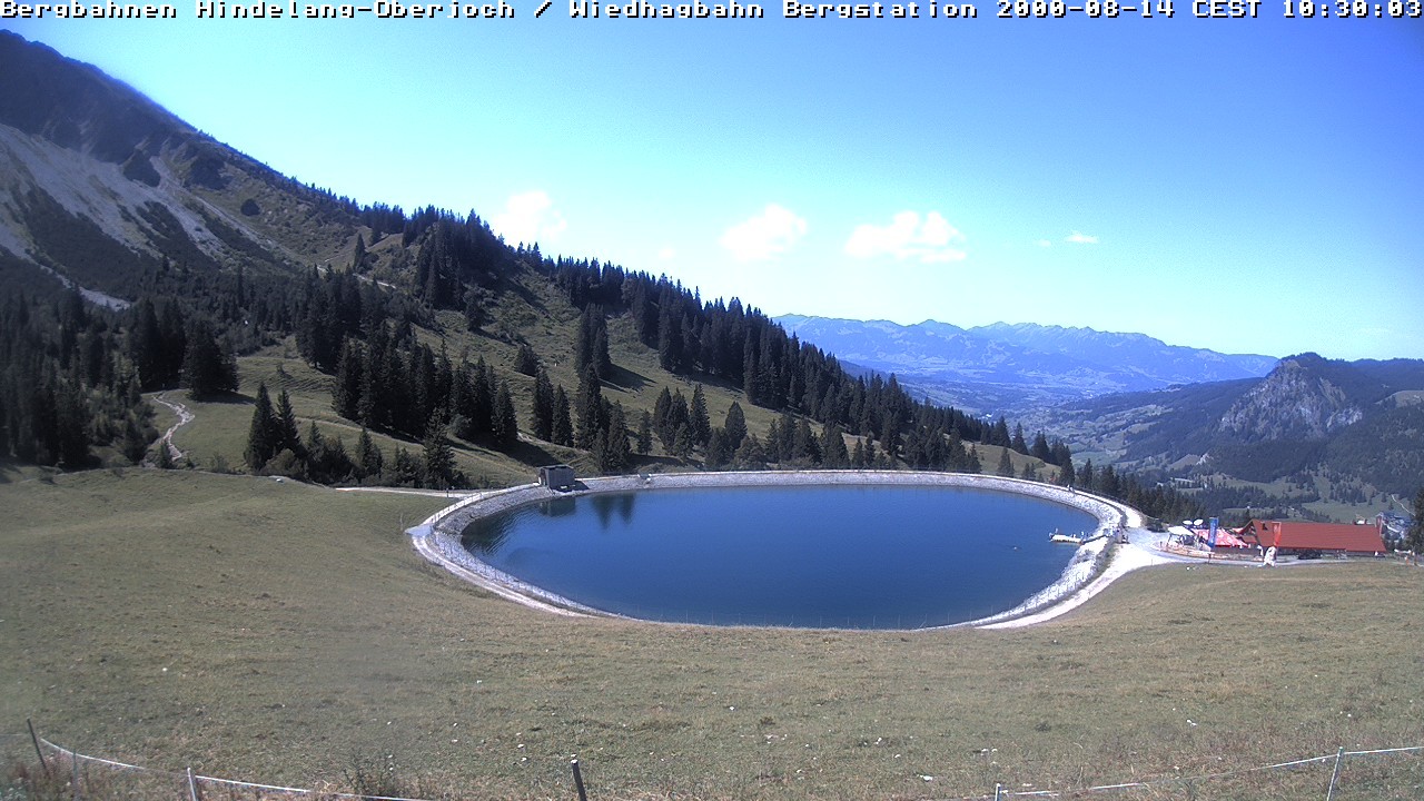 Archiv Foto Webcam Bad Hindelang - Bergstation Wiedhag Alpe