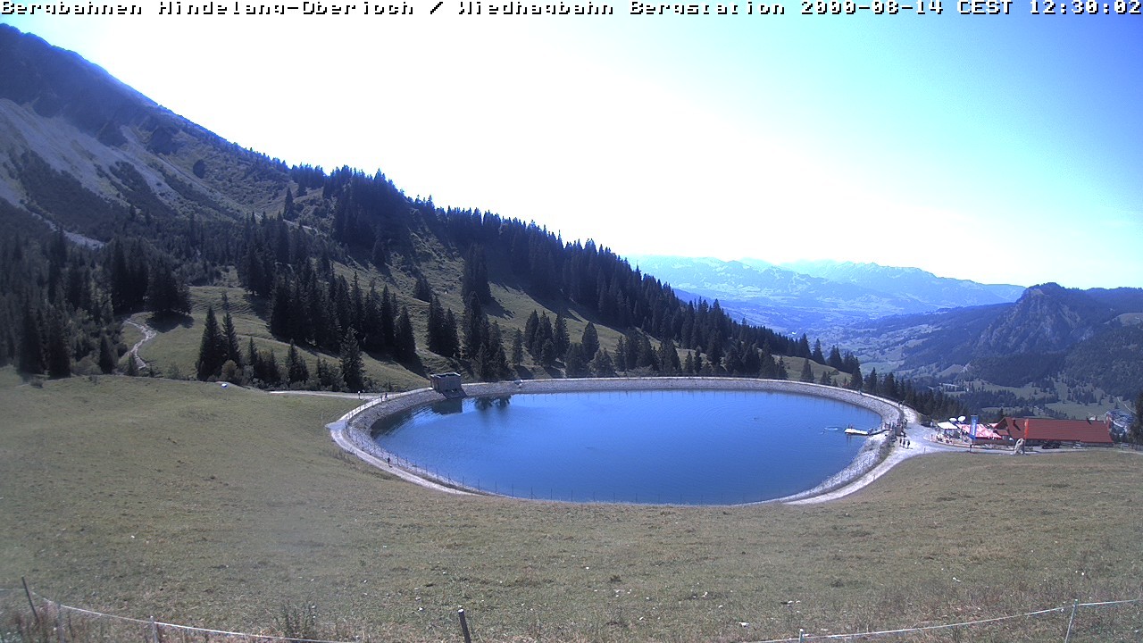 Archiv Foto Webcam Bad Hindelang - Bergstation Wiedhag Alpe