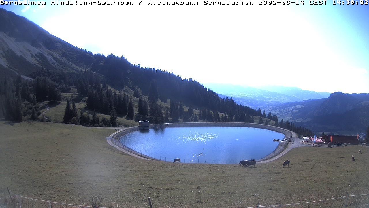 Archiv Foto Webcam Bad Hindelang - Bergstation Wiedhag Alpe