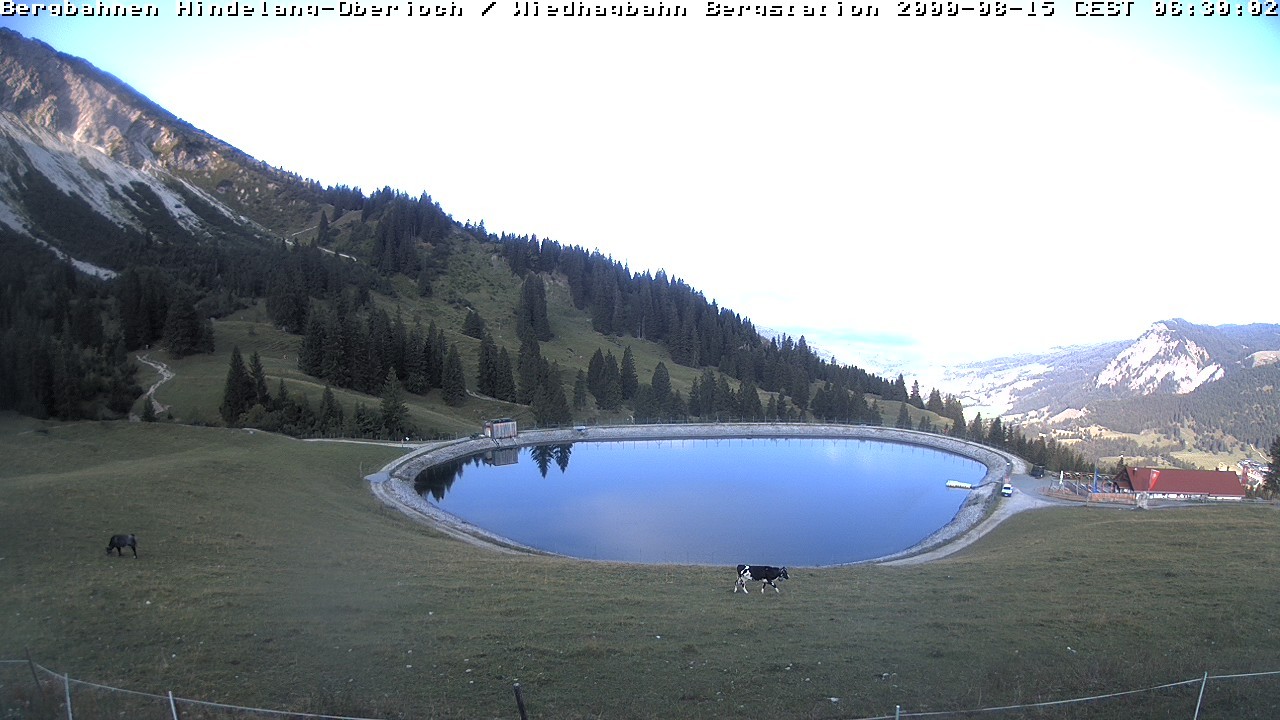 Archiv Foto Webcam Bad Hindelang - Bergstation Wiedhag Alpe