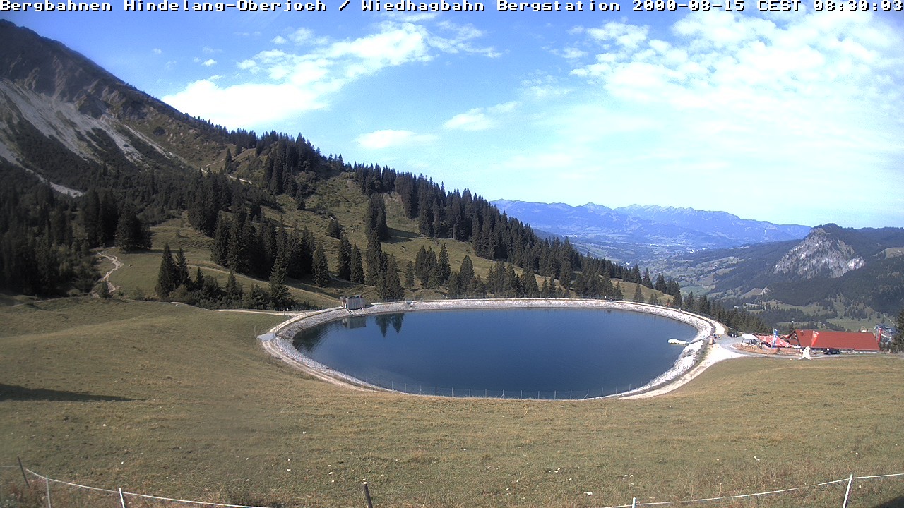 Archiv Foto Webcam Bad Hindelang - Bergstation Wiedhag Alpe