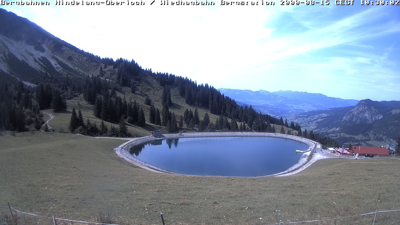 Archiv Foto Webcam Bad Hindelang - Bergstation Wiedhag Alpe