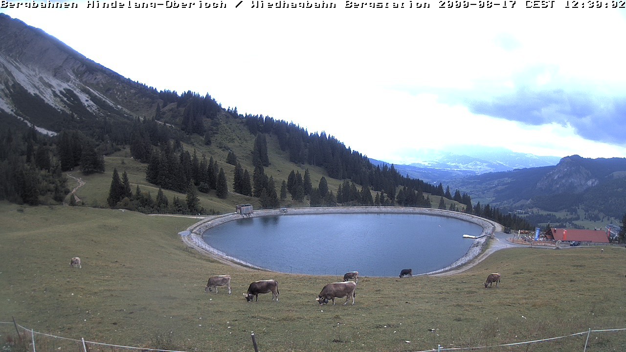 Archiv Foto Webcam Bad Hindelang - Bergstation Wiedhag Alpe