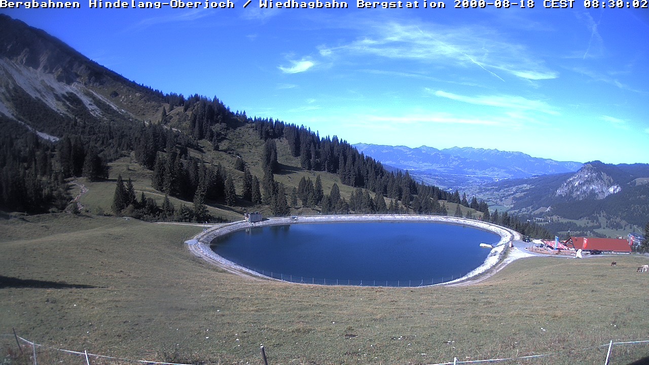 Archiv Foto Webcam Bad Hindelang - Bergstation Wiedhag Alpe