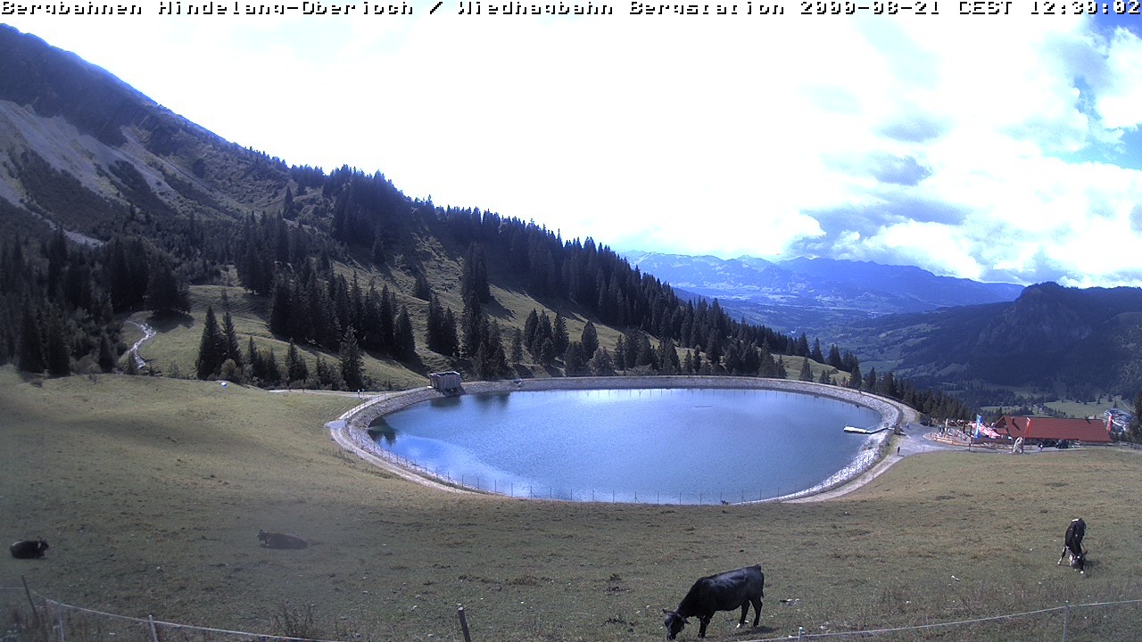 Archiv Foto Webcam Bad Hindelang - Bergstation Wiedhag Alpe